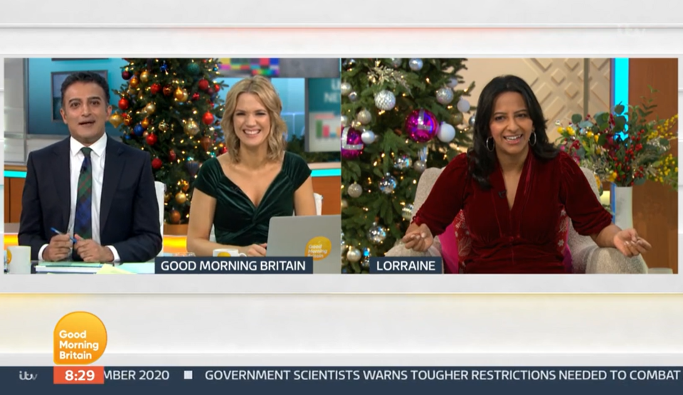 The star was teased by her GMB pals today 