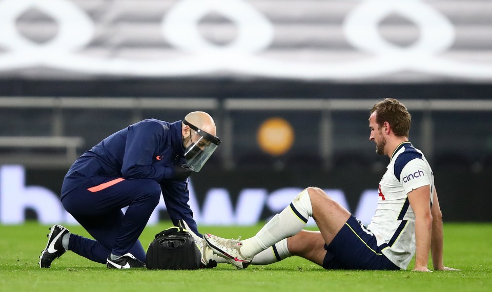 Harry Kane was in real pain with an ankle injury