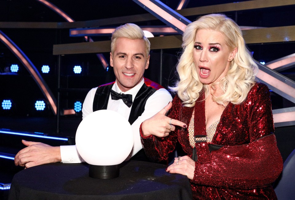 Denise Van Outen has quit Dancing On Ice after suffering a shoulder injury