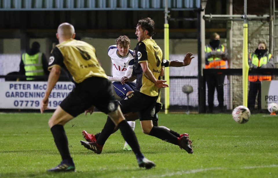 Against Marine in the FA Cup Devine showed his class with a goal on the hour mark