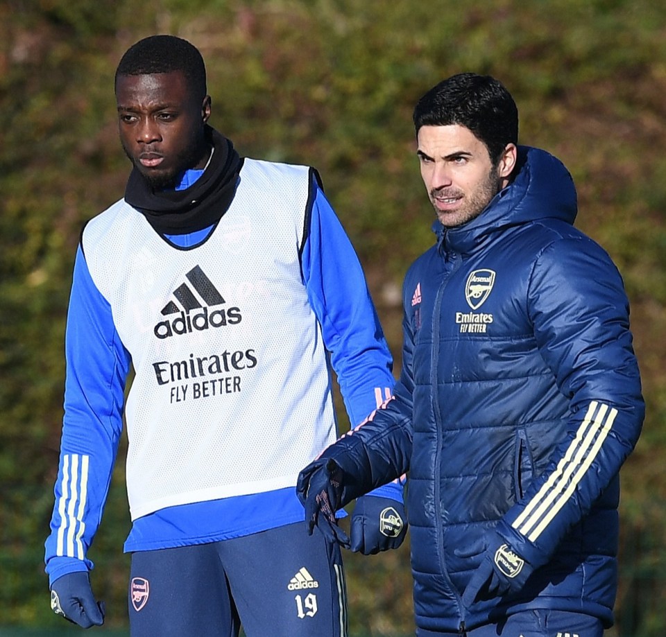 Mikel Arteta insists Nicolas Pepe needs support from Arsenal to fulfil his potential