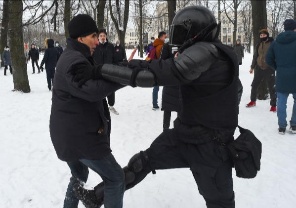 Protests took place across each of the nation’s 11 time zones yesterday