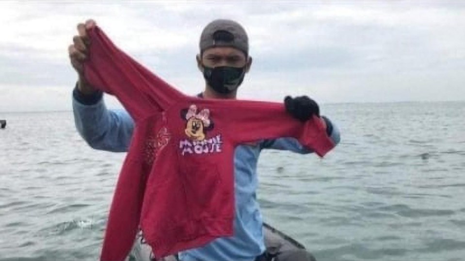 One of the search and rescue team found a Minnie Mouse hoodie the same as the one she was wearing