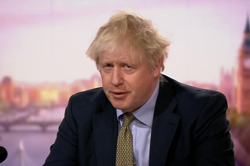 Boris Johnson said there are a "range of restrictions" the government would have to consider 