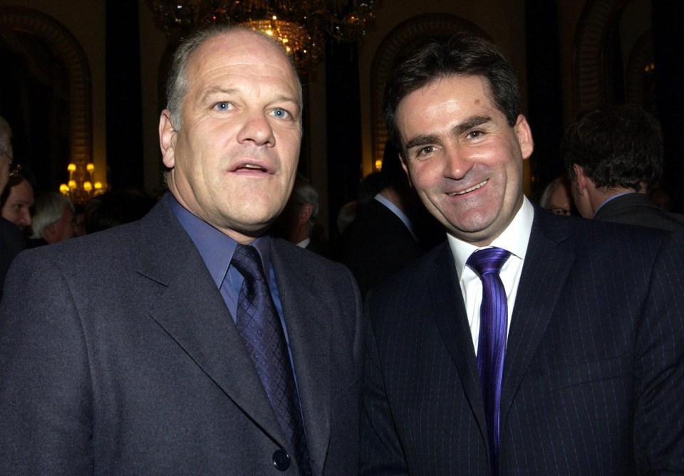 Richard Keys, right with Andy Gray, believes the pair were 'set up' by Sky