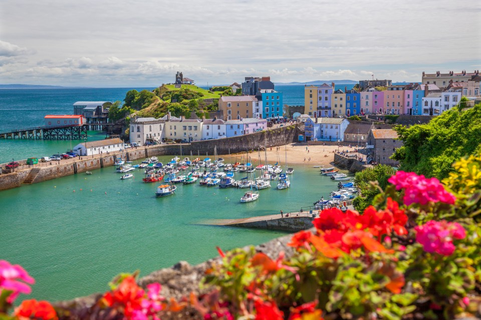 Tenby is on the Welsh Riviera and one of the driest parts of the country