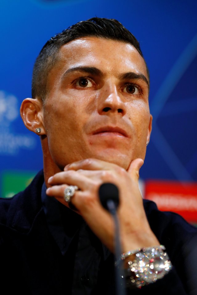 Cristiano Ronaldo loves accessorising with diamonds