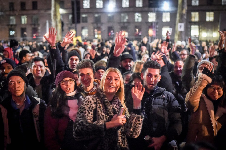 On December 31, 2018 an estimated 100,000 people turned out to watch the fireworks display in London