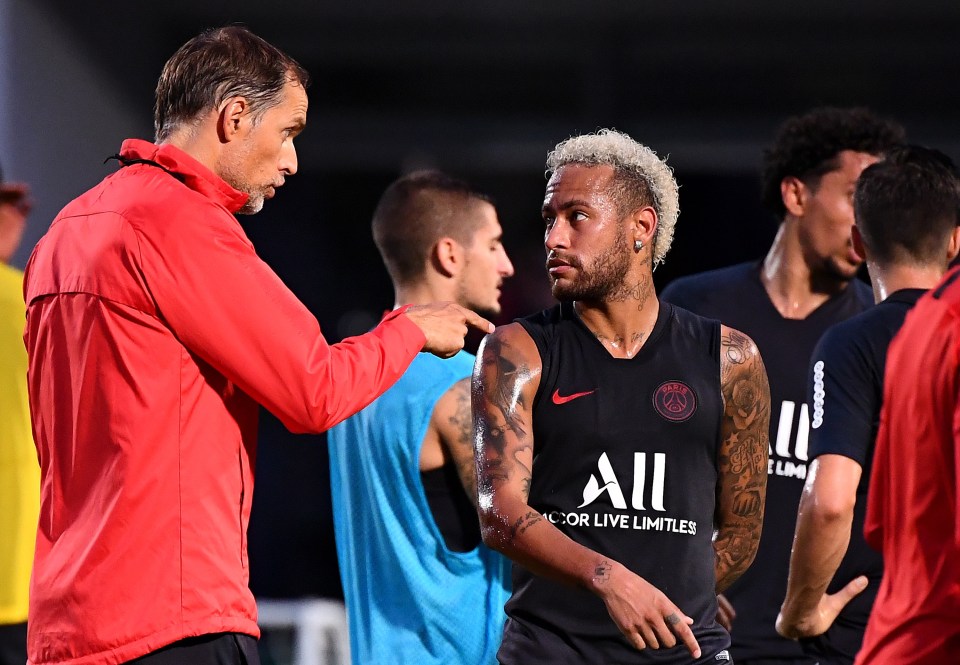 Tuchel had a good relationship with superstar Neymar