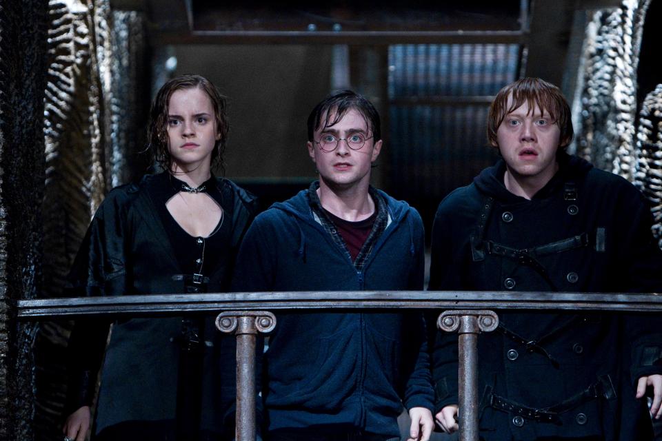 The trio were in their early 20s when they filmed the last Harry Potter film