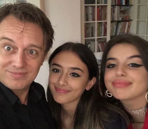 The couple spent Christmas with their two daughters