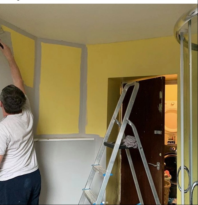 Noel has previously flexed his DIY muscles around the home