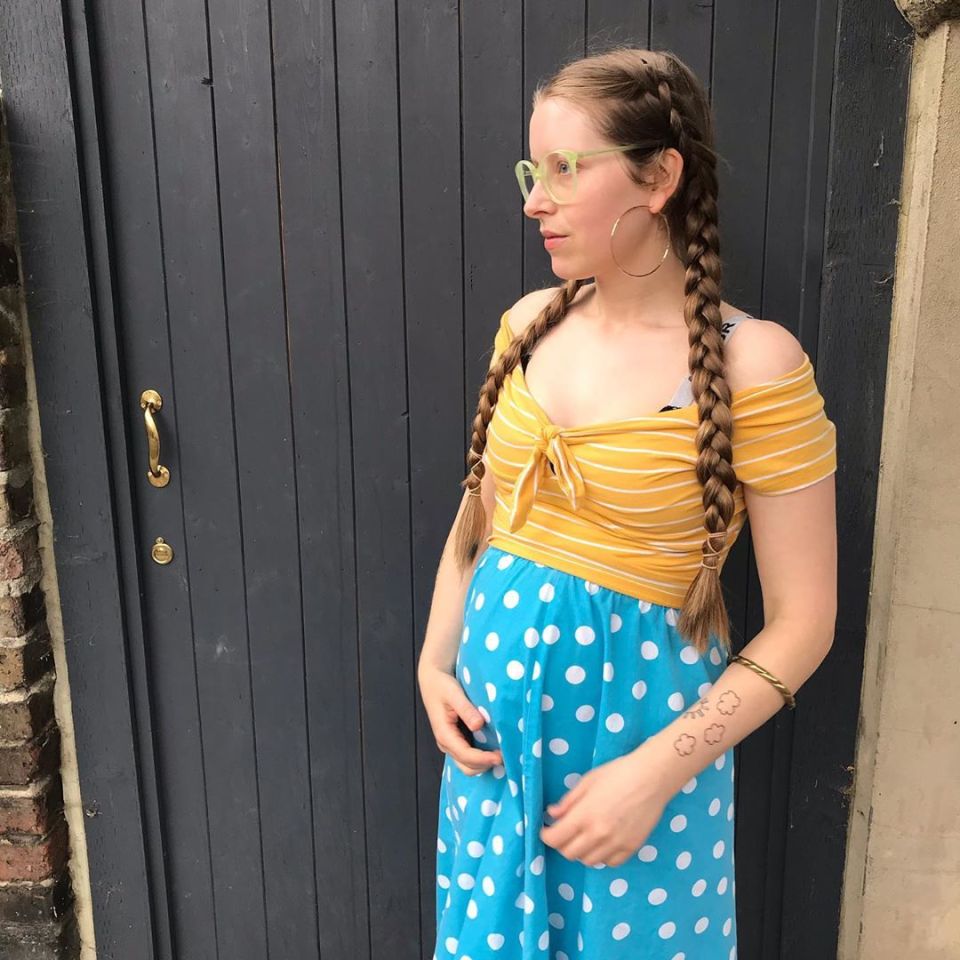 Jessie Cave has revealed her newborn has tested Covid positive