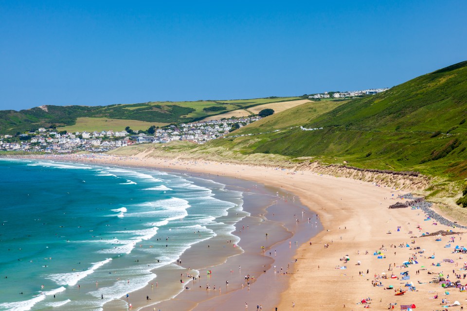 We've found the hottest parts of the UK during the summer, including Devon (pictured here), Kent and Sussex