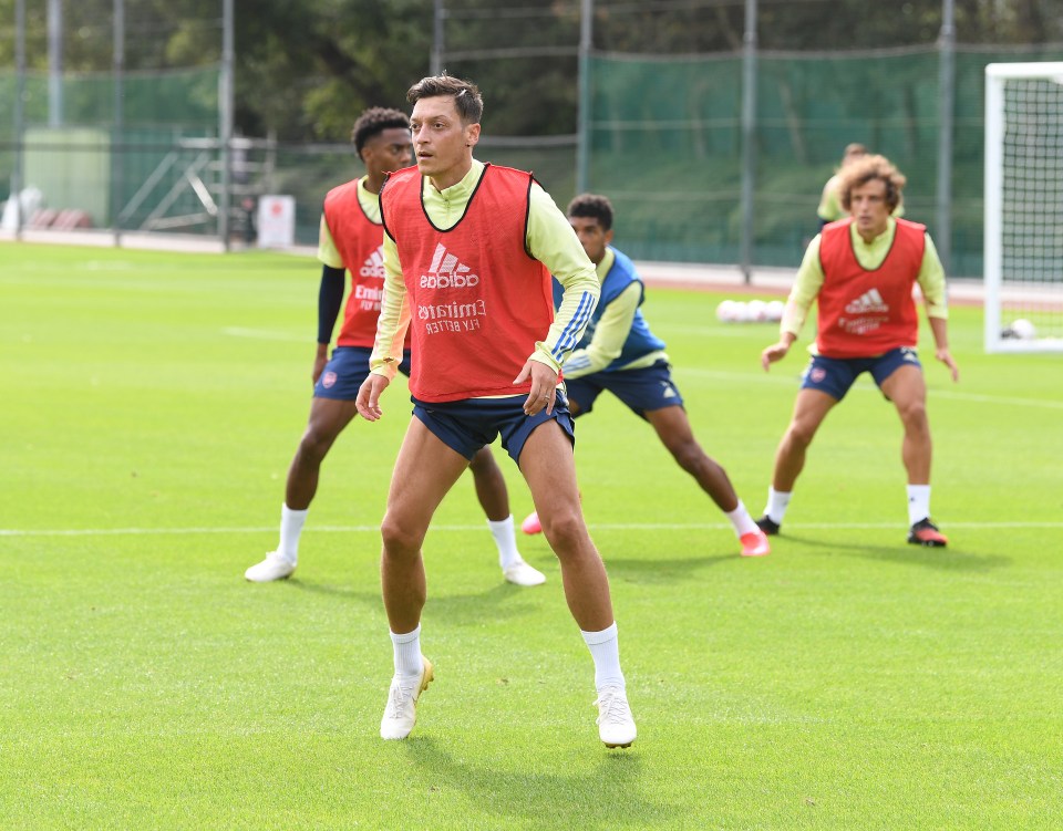 Mesut Ozil will make one final appearance to Arsenal's training ground