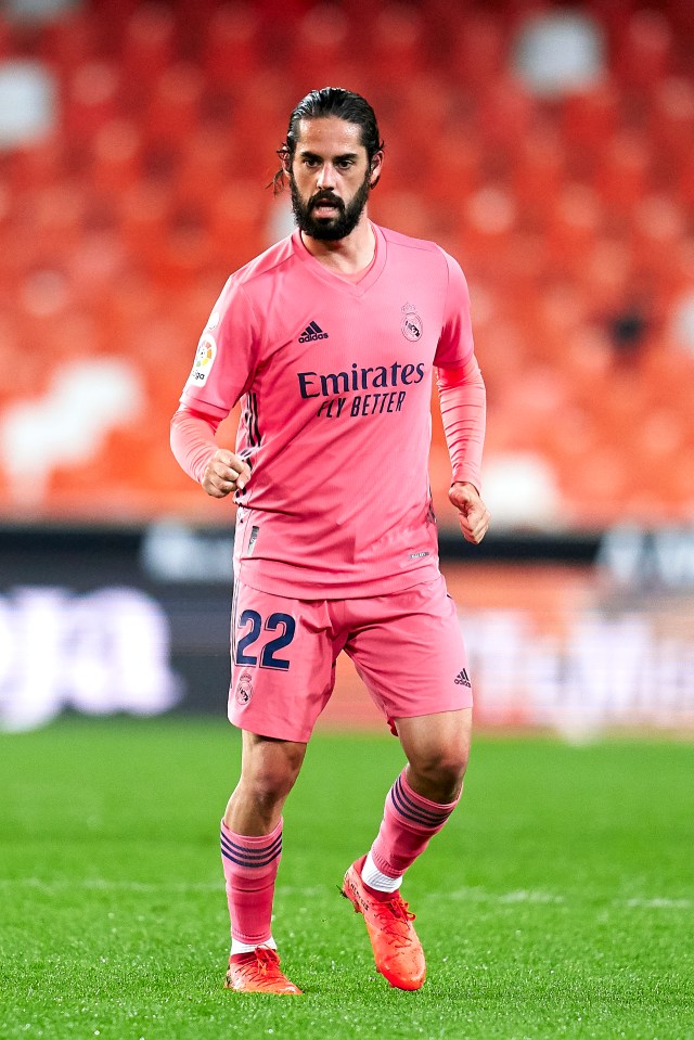 Arsenal are said to have retracted their interest in Real Madrid star Isco