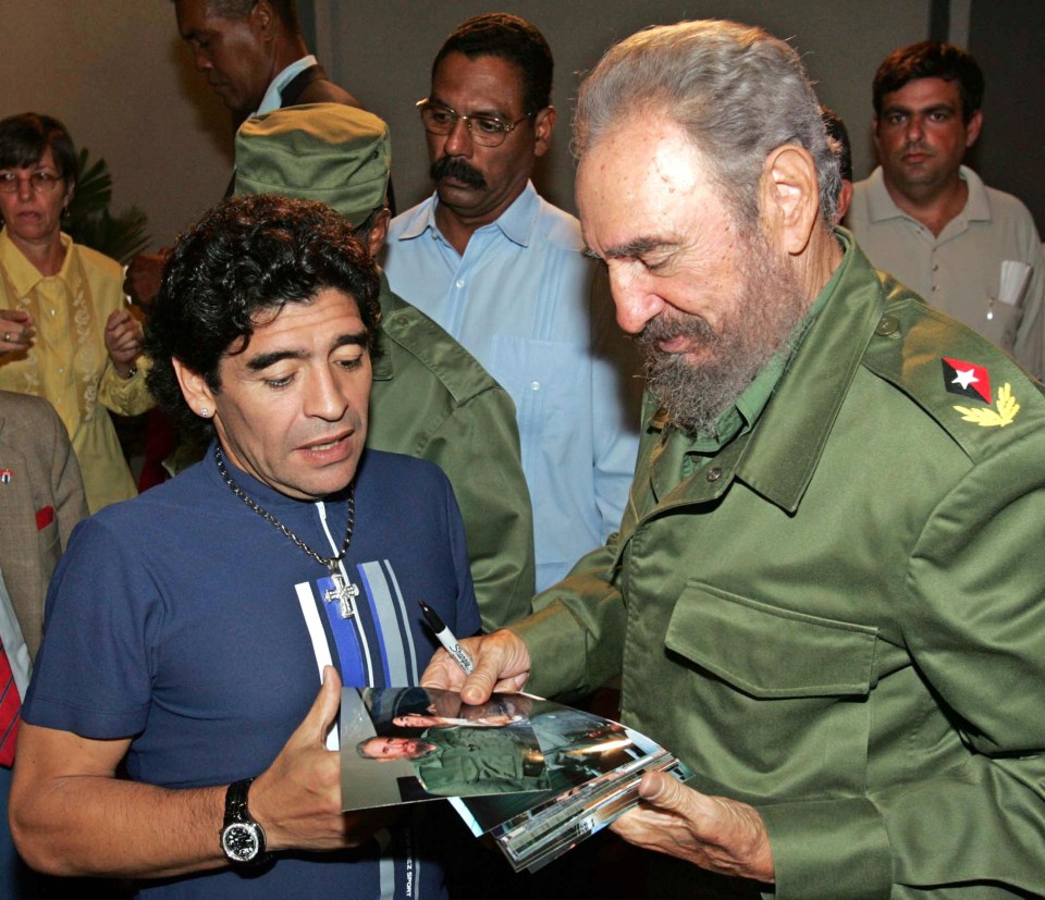 Diego Maradona said Fidel Castro was ‘like a father to me’