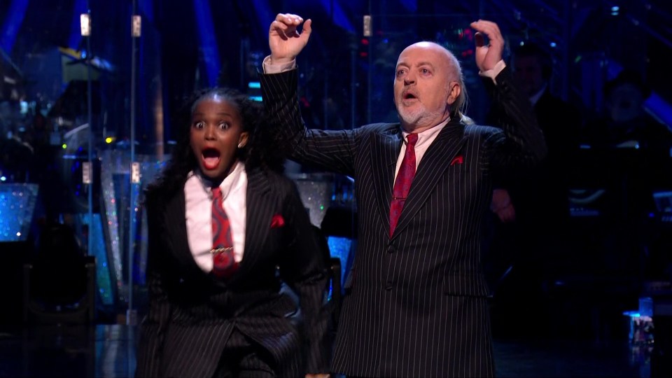 Oti won Strictly with comic Bill Bailey last month