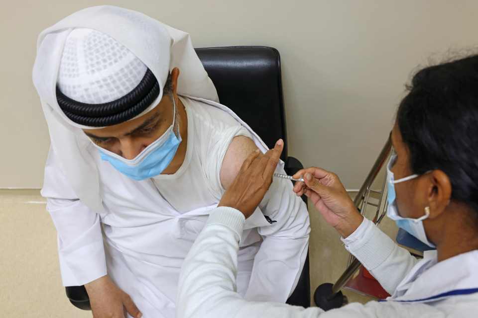 THE UAE is pushing to vaccinate half of its citizens by April