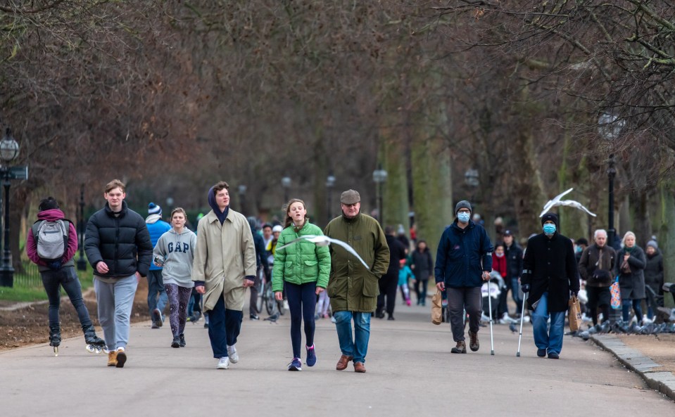 Hyde park was packed with people over the weekend