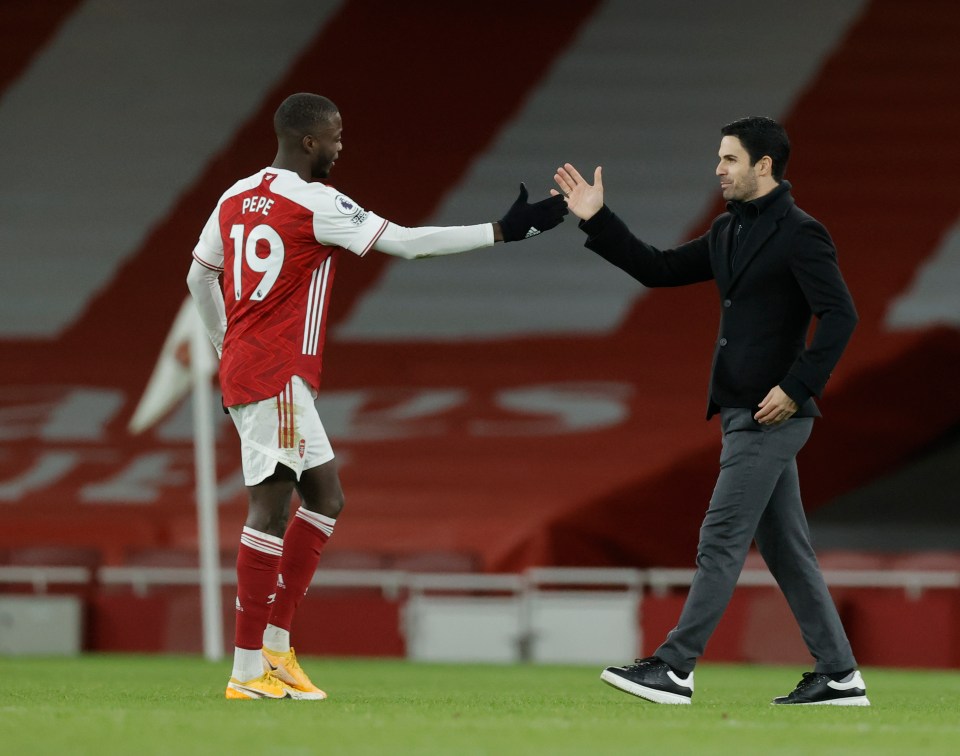 Arteta reckons he knows how to get the best out of struggling Pepe