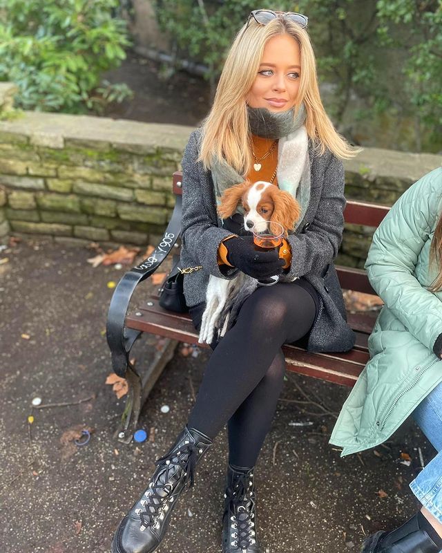 The 31-year-old with her puppy Penny