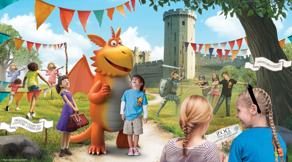 Hit an interactive trail with Zog, the best-loved dragon in the world at Warwick Castle