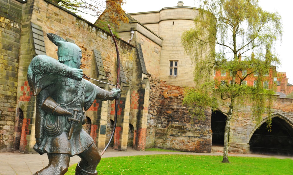 Follow in the footsteps of the legendary Robin Hood in Nottingham