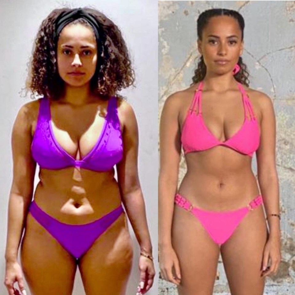 Love Island's Amber Gill shows off her remarkable weight loss