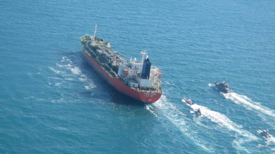 A South Korean tanker vessel was seized earlier today by officials in Tehran