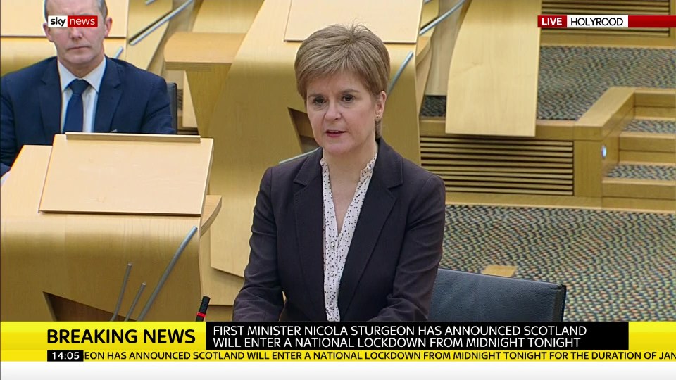 Nicola Sturgeon has ordered the country into another lockdown from tonight