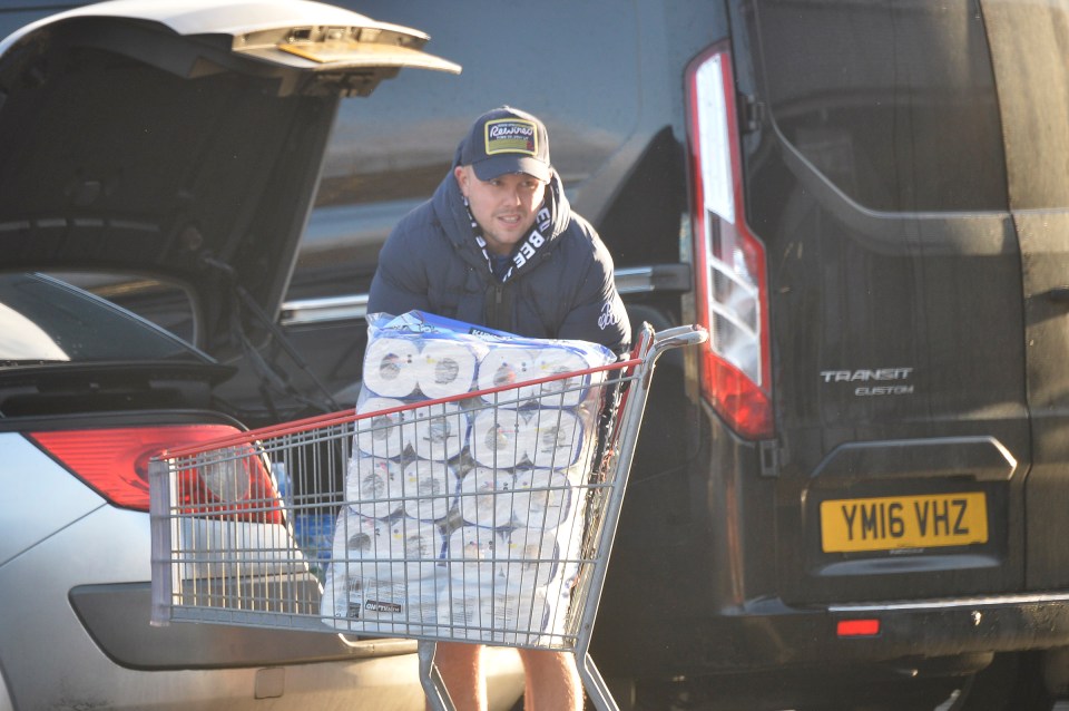 Panic buyers stocking up on loo roll in Leeds