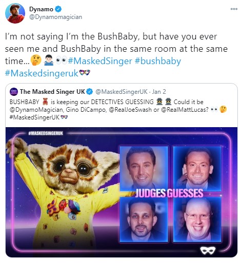 Dynamo tweeted his thoughts on possibly being the Bush Baby