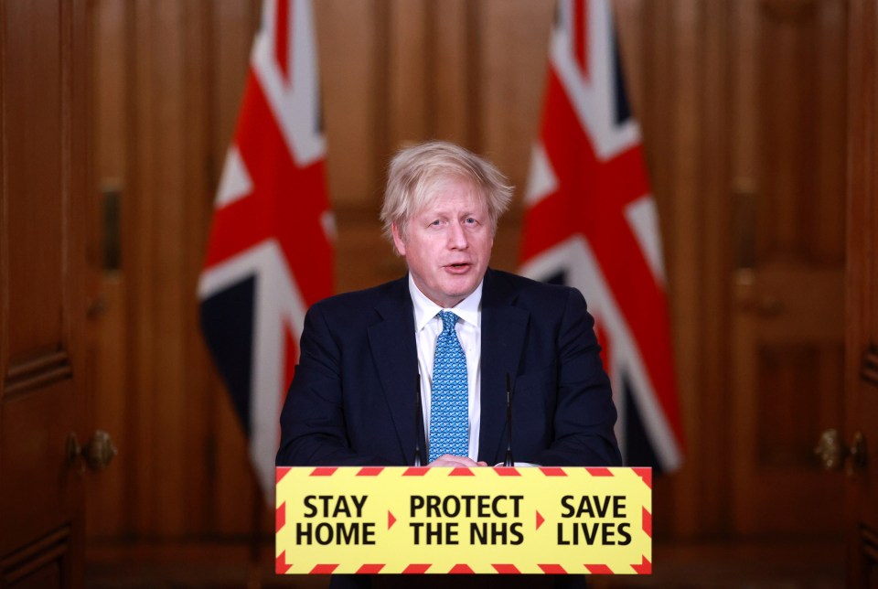 Boris Johnson said more than one million people in England now have Covid