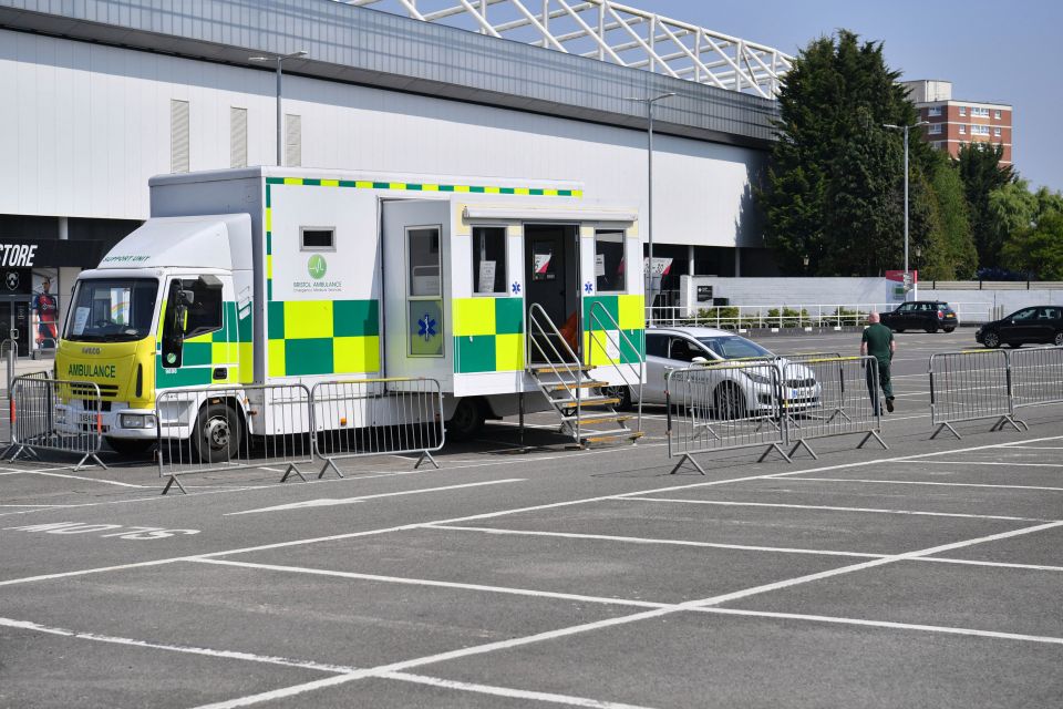 Ashton Gate Stadium in Bristol, where one of seven mass vaccination centre will open next week as the government continues to ramp up the vaccination programme against Covid-19