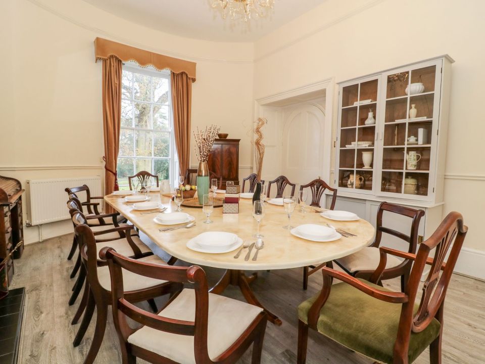 Formal dining areas make meal times even more of an occasion