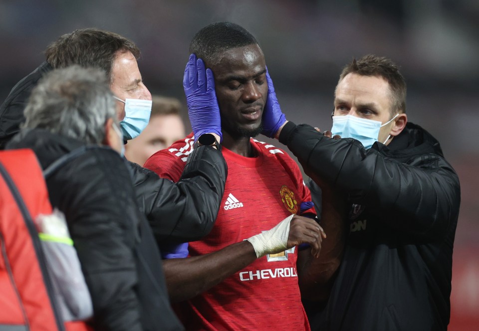 Eric Bailly will definitely miss the match after suffering a neck injury versus Watford