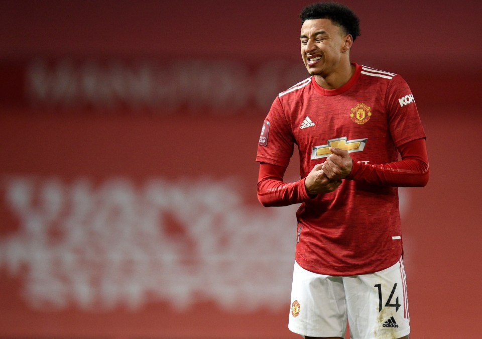 Jesse Lingard has made three appearances in the EFL Cup and FA Cup this season