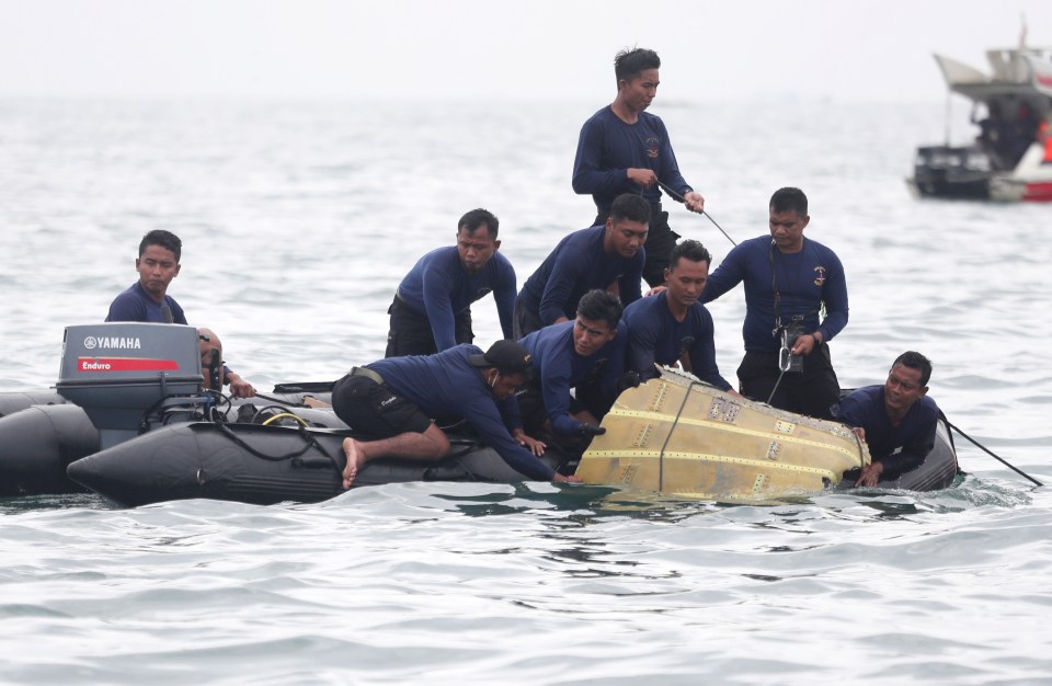 Search and rescue teams are retrieving some of the plane's debris