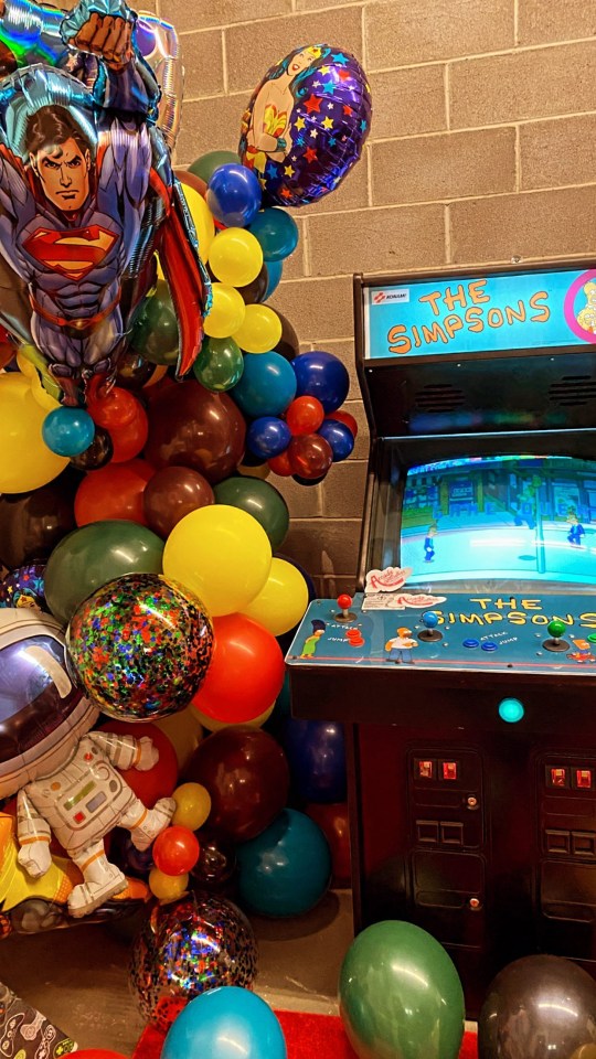 The star had an arcade-themed bash at their home in New York