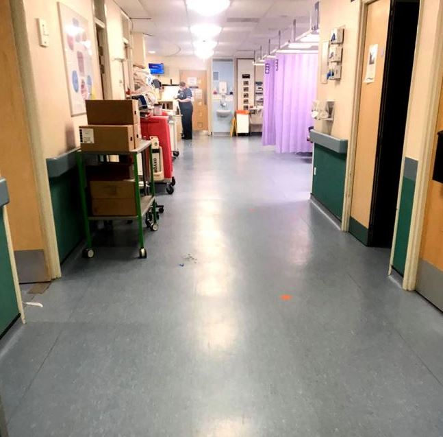 Dean claimed one hospital was the 'quietest I have ever seen it'