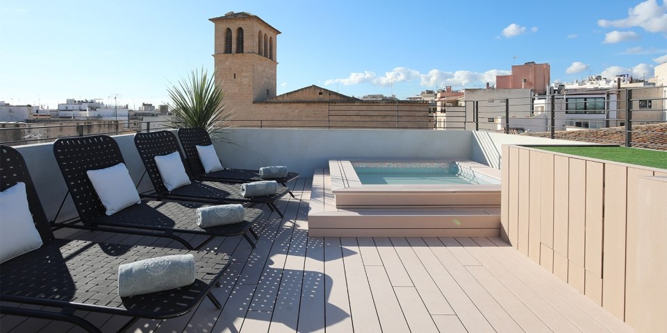 Catch some rays on the rooftop and enjoy views over the city