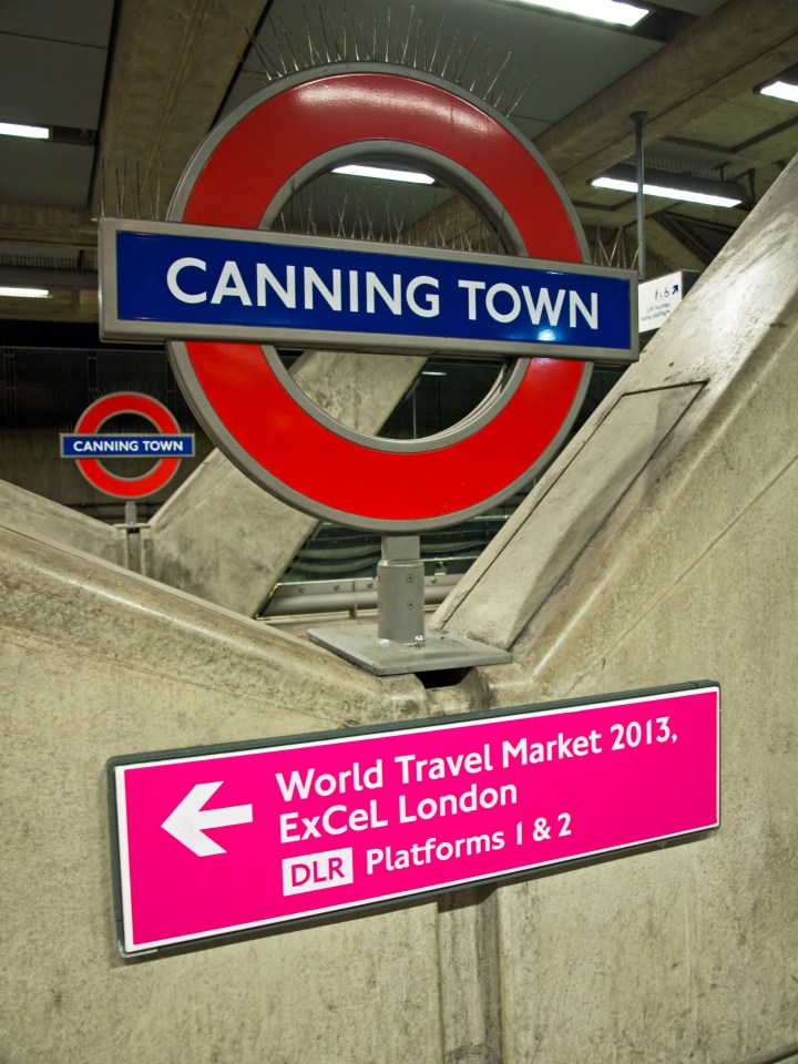 This morning's footage was filmed at Canning Town