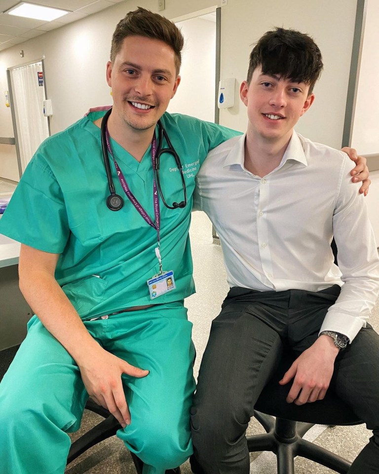 Love Island star Dr Alex George with his late brother Llŷr 