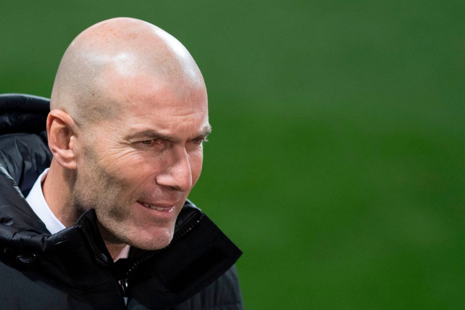 Zinedine Zidane's side are second in the La Liga table 