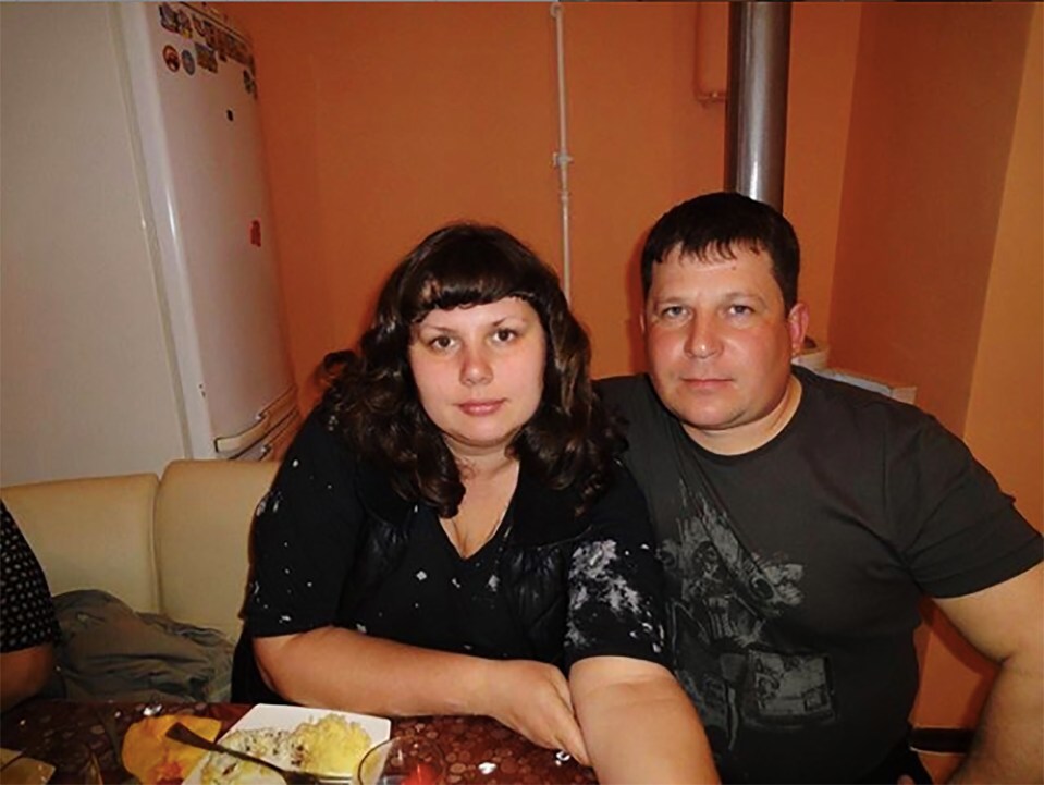 Marina with her stepson's dad Alexey Shavyrin several years ago