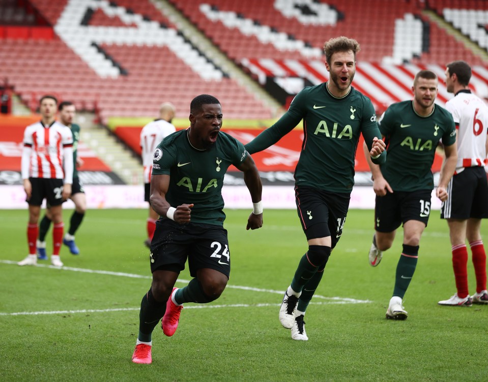 Aurier celebrated his early goal but fans were left infuriated by Sky's gaffe