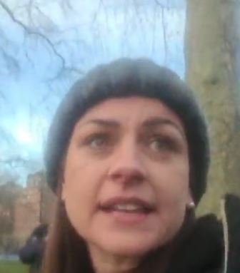 The former care worker has become a leading member of the Covid conspiracy community and has posted videos from anti-lockdown protests