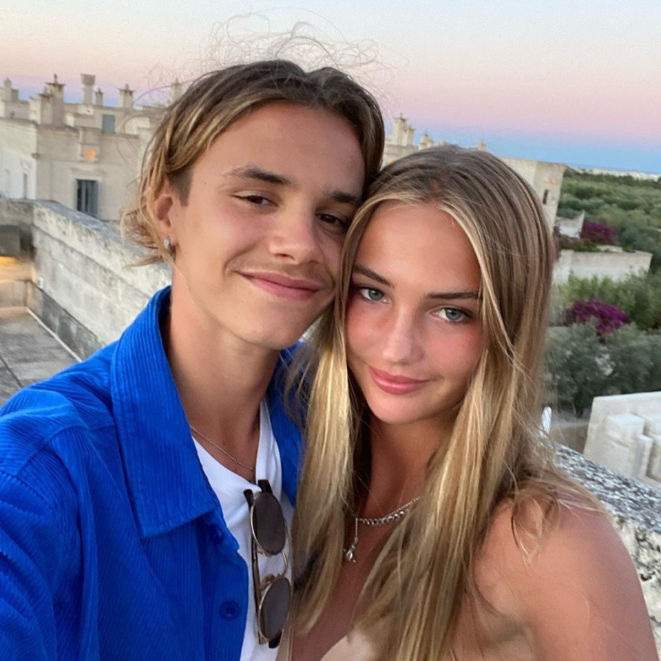 Romeo with his model girlfriend Mia Regan