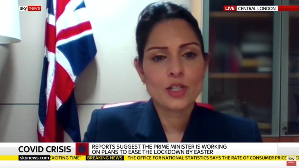 Priti Patel has warned the UK has 'a long way to go' before lifting lockdown